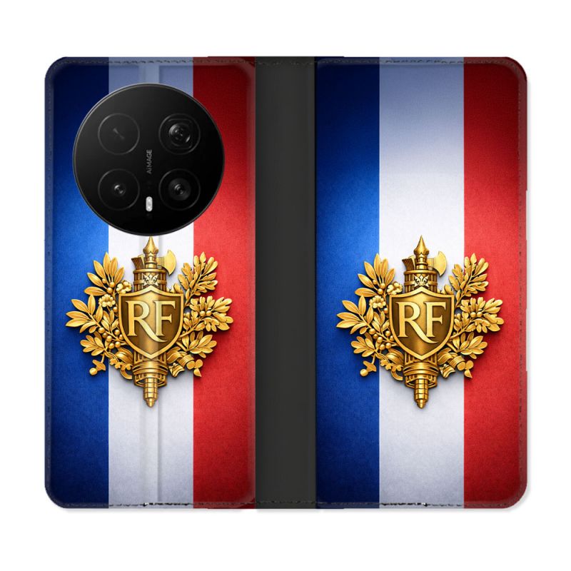 Housse Cuir Portefeuille Pour Honor Magic 8 Pro 5G Voyage Drapeau France