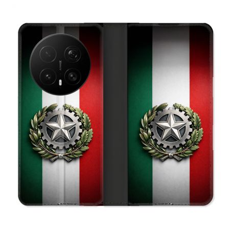 Housse Cuir Portefeuille Pour Honor Magic 8 Pro 5G Voyage Drapeau Italie
