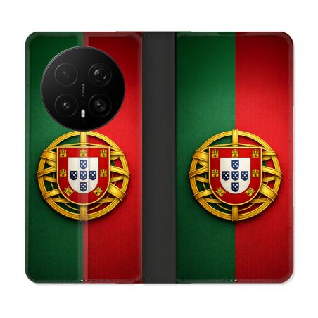 Housse Cuir Portefeuille Pour Honor Magic 8 Pro 5G Voyage Drapeau Portugal