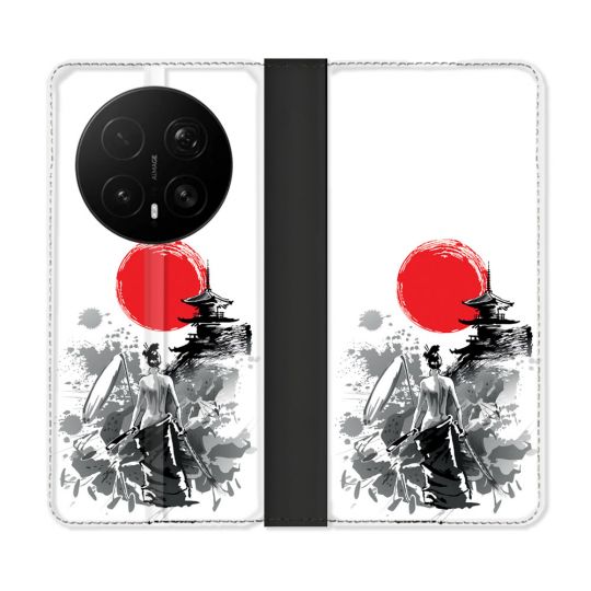 Housse Cuir Portefeuille Pour Honor Magic 8 Pro 5G Voyage Japon Femme