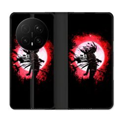 Housse Cuir Portefeuille Pour Honor Magic 8 Pro 5G Voyage Japon Samourai