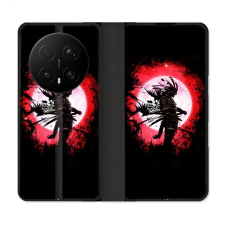 Housse Cuir Portefeuille Pour Honor Magic 8 Pro 5G Voyage Japon Samourai