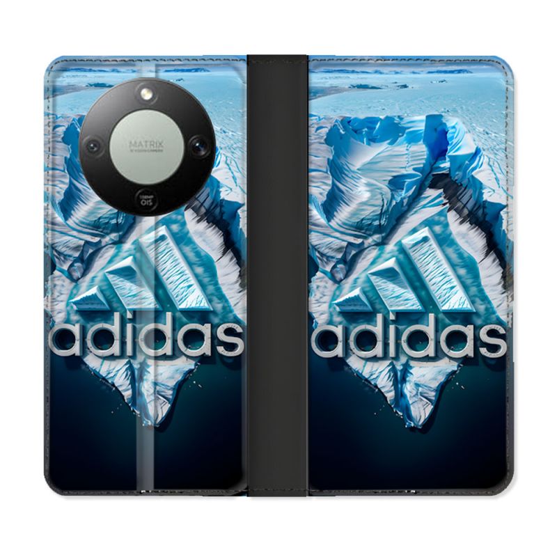 Housse Cuir Portefeuille Pour Honor Magic 8 Lite 5G Adidas Iceberg