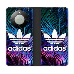Housse Cuir Portefeuille Pour Honor Magic 8 Lite 5G Adidas Palmier