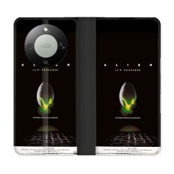 Housse Cuir Portefeuille Pour Honor Magic 8 Lite 5G Alien Affiche