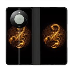 Housse Cuir Portefeuille Pour Honor Magic 8 Lite 5G Animal Scorpion Fresque 2026