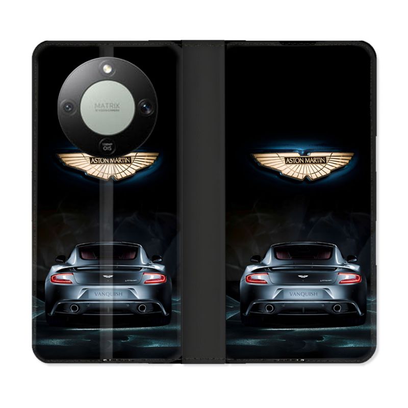 Housse Cuir Portefeuille Pour Honor Magic 8 Lite 5G Aston Martin