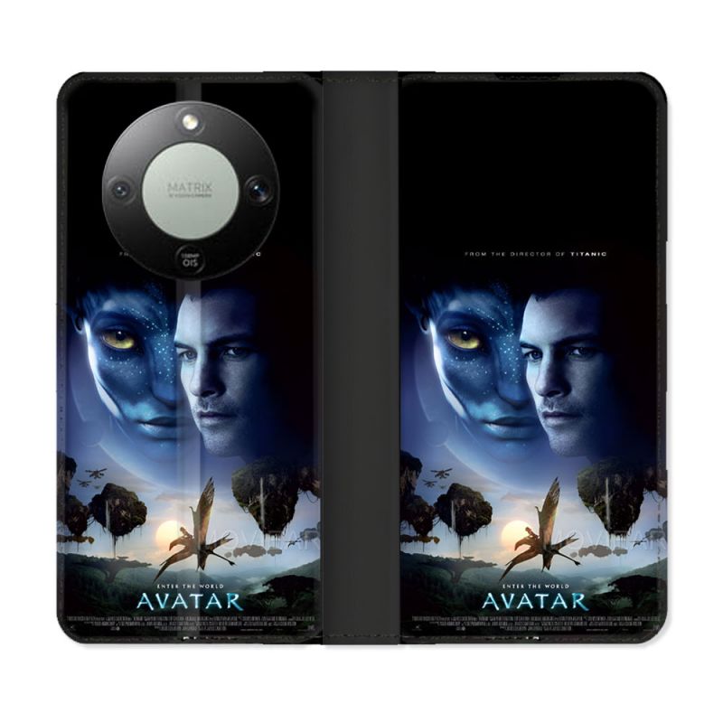 Housse Cuir Portefeuille Pour Honor Magic 8 Lite 5G Avatar