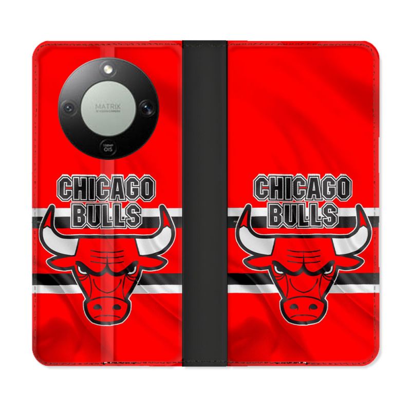 Housse Cuir Portefeuille Pour Honor Magic 8 Lite 5G Basket Chicago Bulls