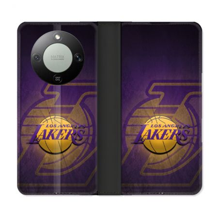 Housse Cuir Portefeuille Pour Honor Magic 8 Lite 5G Basket Los Angeles Lakers