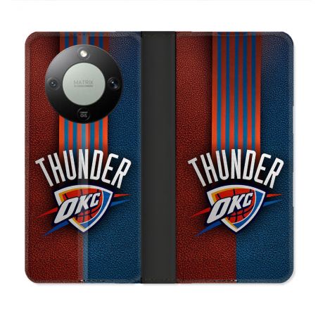 Housse Cuir Portefeuille Pour Honor Magic 8 Lite 5G Basket Oklahoma City Thunder