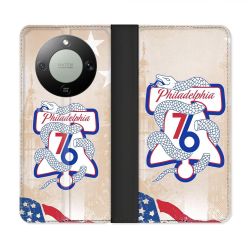 Housse Cuir Portefeuille Pour Honor Magic 8 Lite 5G Basket Philadelphia 76ers