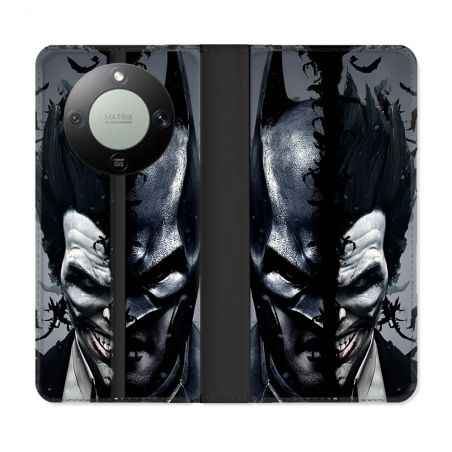 Housse Cuir Portefeuille Pour Honor Magic 8 Lite 5G Batman Joker