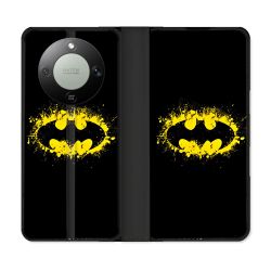 Housse Cuir Portefeuille Pour Honor Magic 8 Lite 5G Batman Logo
