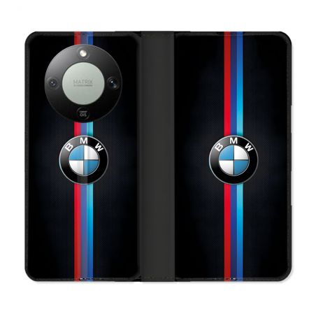 Housse Cuir Portefeuille Pour Honor Magic 8 Lite 5G BMW Logo