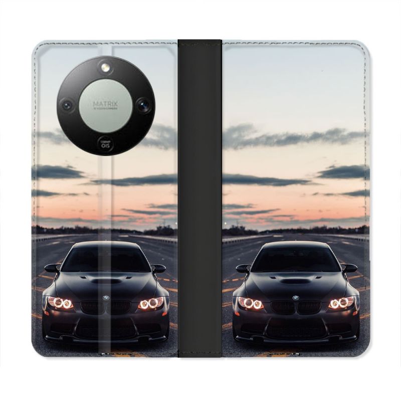 Housse Cuir Portefeuille Pour Honor Magic 8 Lite 5G BMW Serie