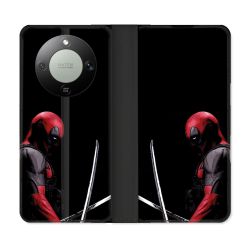 Housse Cuir Portefeuille Pour Honor Magic 8 Lite 5G Deadpool Epee