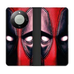 Housse Cuir Portefeuille Pour Honor Magic 8 Lite 5G Deadpool Yeux