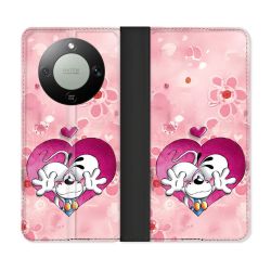 Housse Cuir Portefeuille Pour Honor Magic 8 Lite 5G Didll Love