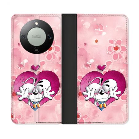 Housse Cuir Portefeuille Pour Honor Magic 8 Lite 5G Didll Love