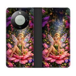 Housse Cuir Portefeuille Pour Honor Magic 8 Lite 5G Fantastique Fee Fleur