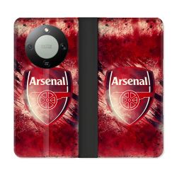 Housse Cuir Portefeuille Pour Honor Magic 8 Lite 5G Foot Arsenal