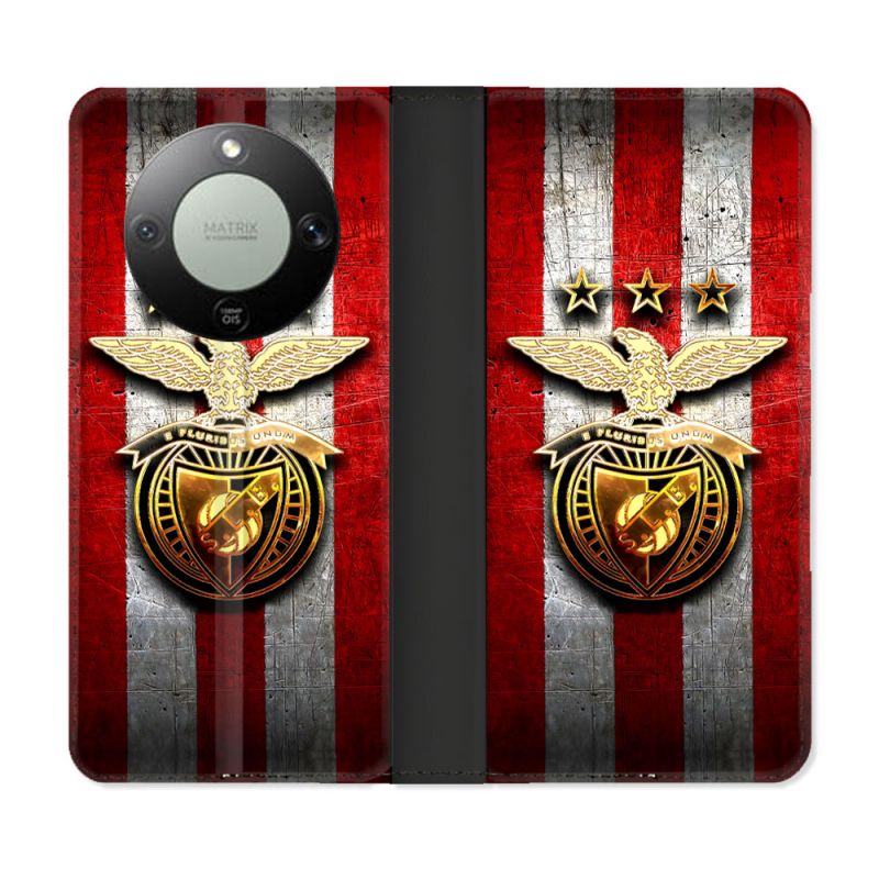 Housse Cuir Portefeuille Pour Honor Magic 8 Lite 5G Foot Benfica