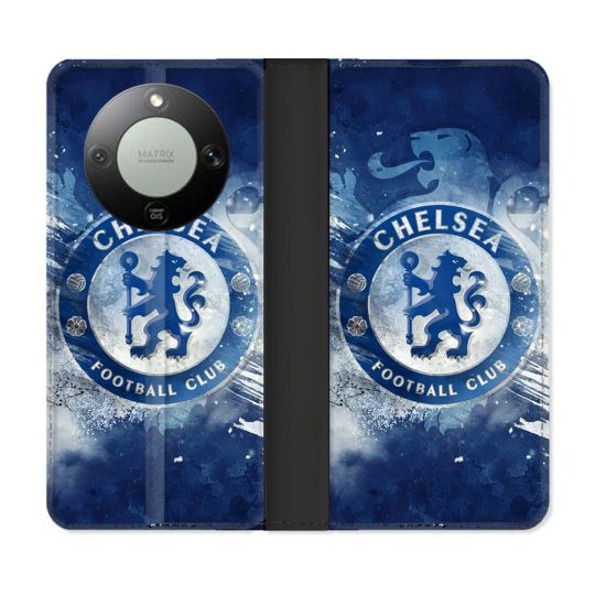Housse Cuir Portefeuille Pour Honor Magic 8 Lite 5G Foot Chelsea