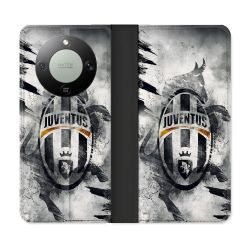 Housse Cuir Portefeuille Pour Honor Magic 8 Lite 5G Foot Juventus Turin