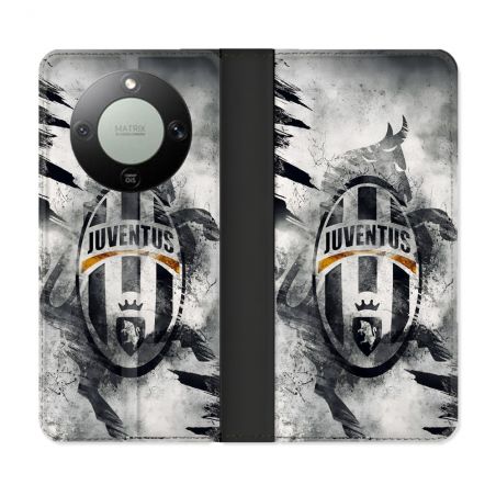 Housse Cuir Portefeuille Pour Honor Magic 8 Lite 5G Foot Juventus Turin