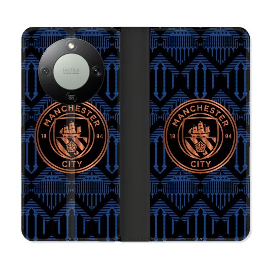 Housse Cuir Portefeuille Pour Honor Magic 8 Lite 5G Foot Manchester City