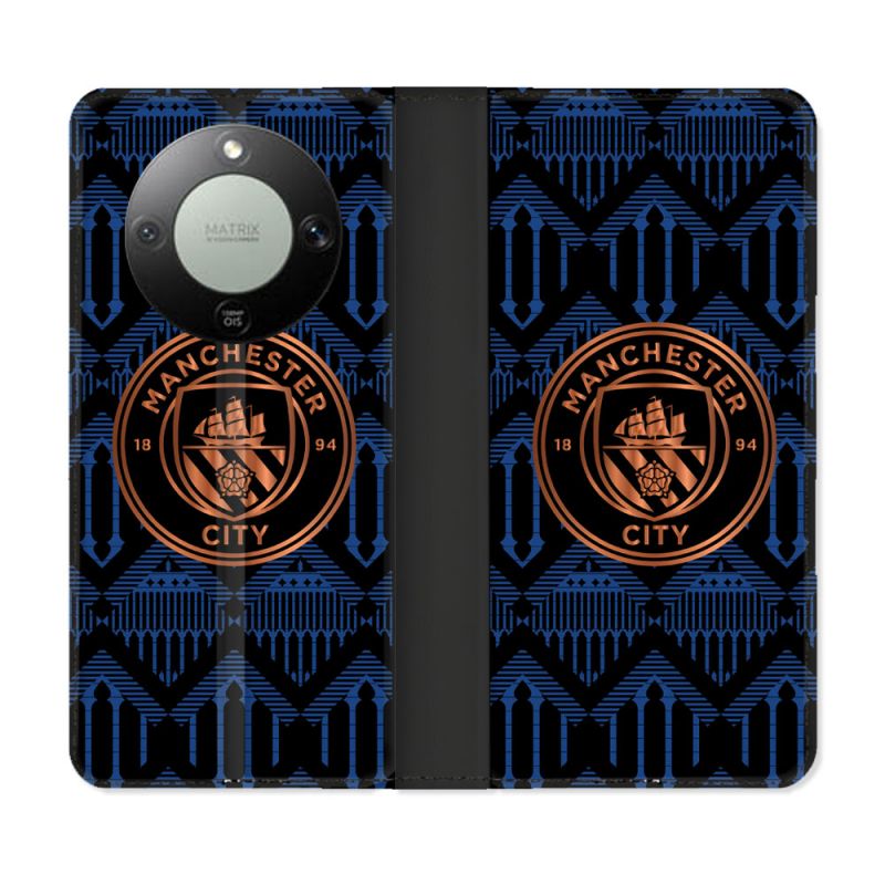 Housse Cuir Portefeuille Pour Honor Magic 8 Lite 5G Foot Manchester City