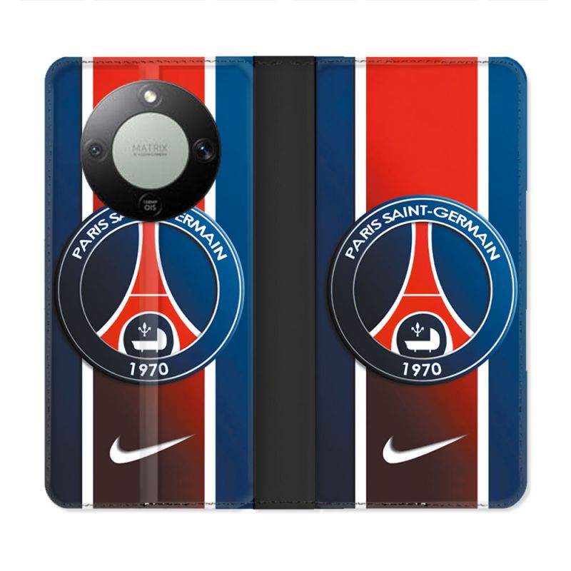 Housse Cuir Portefeuille Pour Honor Magic 8 Lite 5G Foot PSG 1970