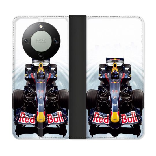 Housse Cuir Portefeuille Pour Honor Magic 8 Lite 5G Formule 1 F1 Red Bull