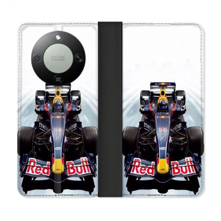 Housse Cuir Portefeuille Pour Honor Magic 8 Lite 5G Formule 1 F1 Red Bull