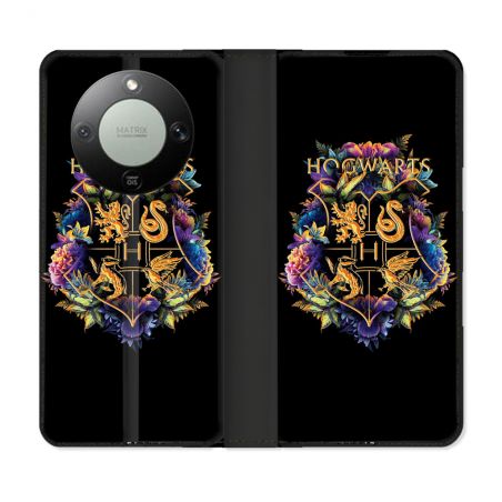 Housse Cuir Portefeuille Pour Honor Magic 8 Lite 5G Harry Potter Hogwarts
