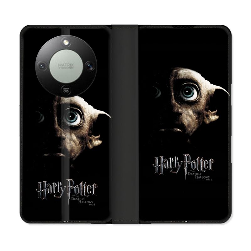 Housse Cuir Portefeuille Pour Honor Magic 8 Lite 5G Harry Potter Hollows Dobby
