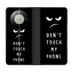 Housse Cuir Portefeuille Pour Honor Magic 8 Lite 5G Humour Don't Touch