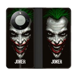Housse Cuir Portefeuille Pour Honor Magic 8 Lite 5G Joker Noir