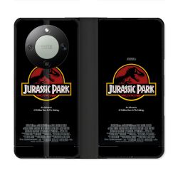 Housse Cuir Portefeuille Pour Honor Magic 8 Lite 5G Jurassic Park Affiche