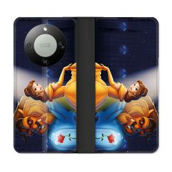 Housse Cuir Portefeuille Pour Honor Magic 8 Lite 5G La Belle et La Bête