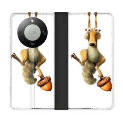 Housse Cuir Portefeuille Pour Honor Magic 8 Lite 5G L'âge de Glace Scratch Suspendu