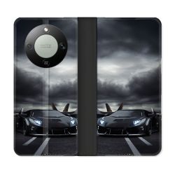 Housse Cuir Portefeuille Pour Honor Magic 8 Lite 5G Lamborghini Avion