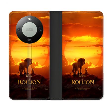 Housse Cuir Portefeuille Pour Honor Magic 8 Lite 5G Le Roi Lion Affiche