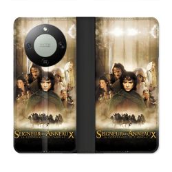 Housse Cuir Portefeuille Pour Honor Magic 8 Lite 5G Le seigneur Des Anneaux Affiche