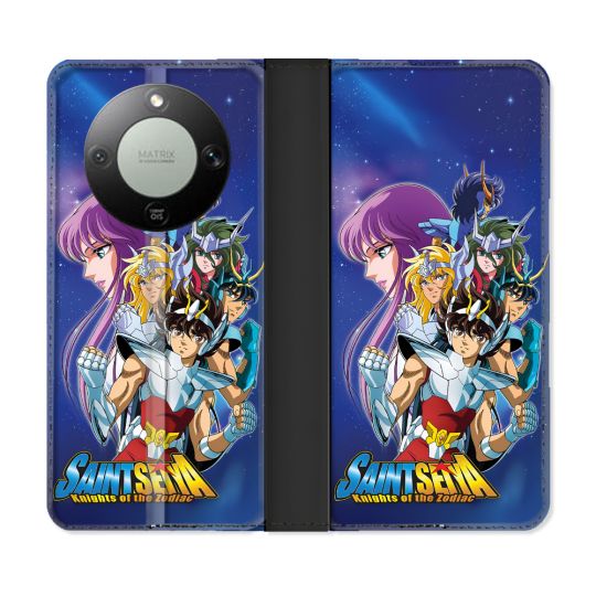 Housse Cuir Portefeuille Pour Honor Magic 8 Lite 5G Les Chevaliers Du Zodiaque