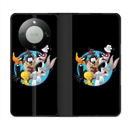 Housse Cuir Portefeuille Pour Honor Magic 8 Lite 5G Looney Tunes