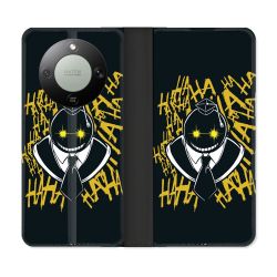 Housse Cuir Portefeuille Pour Honor Magic 8 Lite 5G Manga Assassination Classroom Kuro Noir