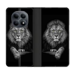 Housse Cuir Portefeuille Pour Xiaomi Redmi Note 15 4G Animal Lion Majestueux
