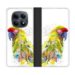 Housse Cuir Portefeuille Pour Xiaomi Redmi Note 15 4G Animal Perroquet Jaune